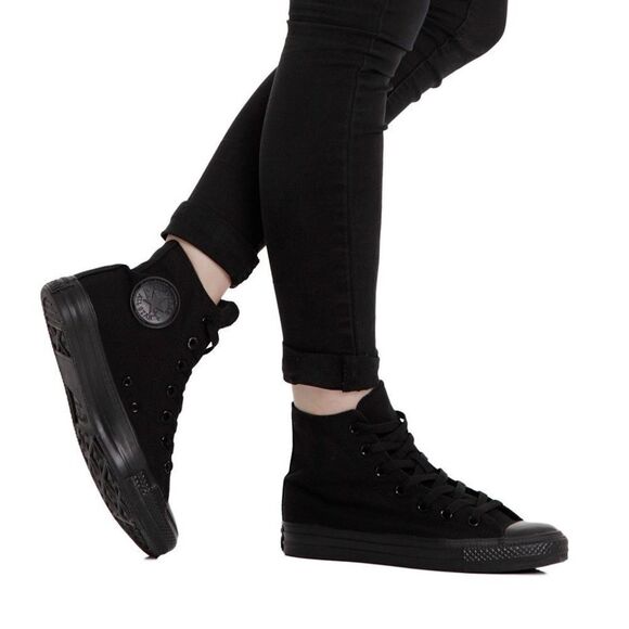 ✨ Chuck Taylor All Star Hi Black Monochrome✨ - Picture 2 of 8